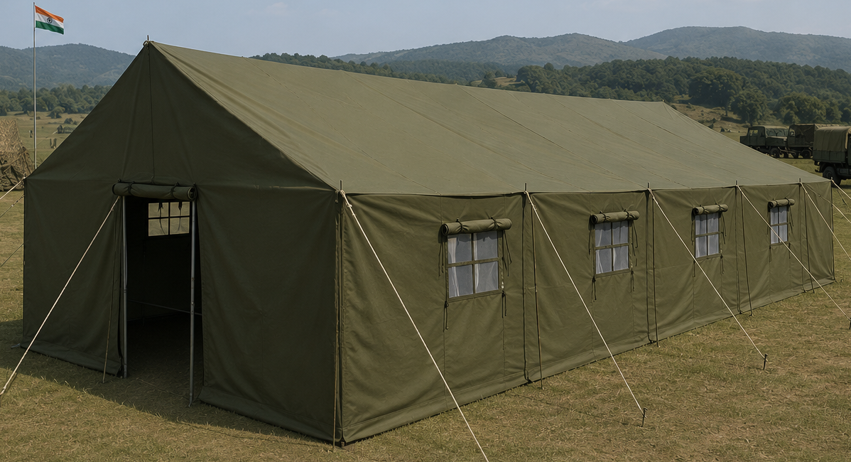 Army camp tent