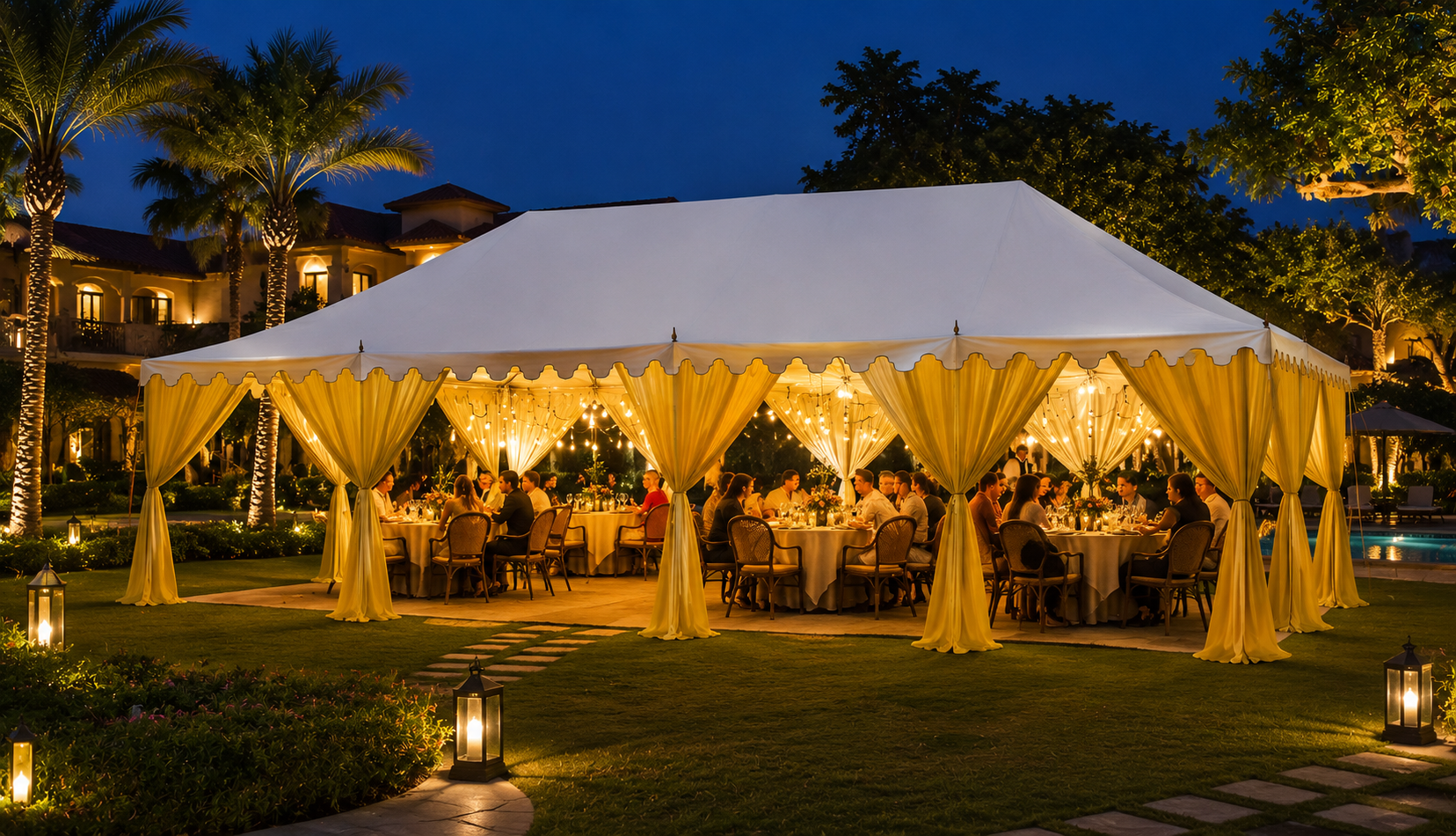Luxury Maharaja tent for wedding and resort