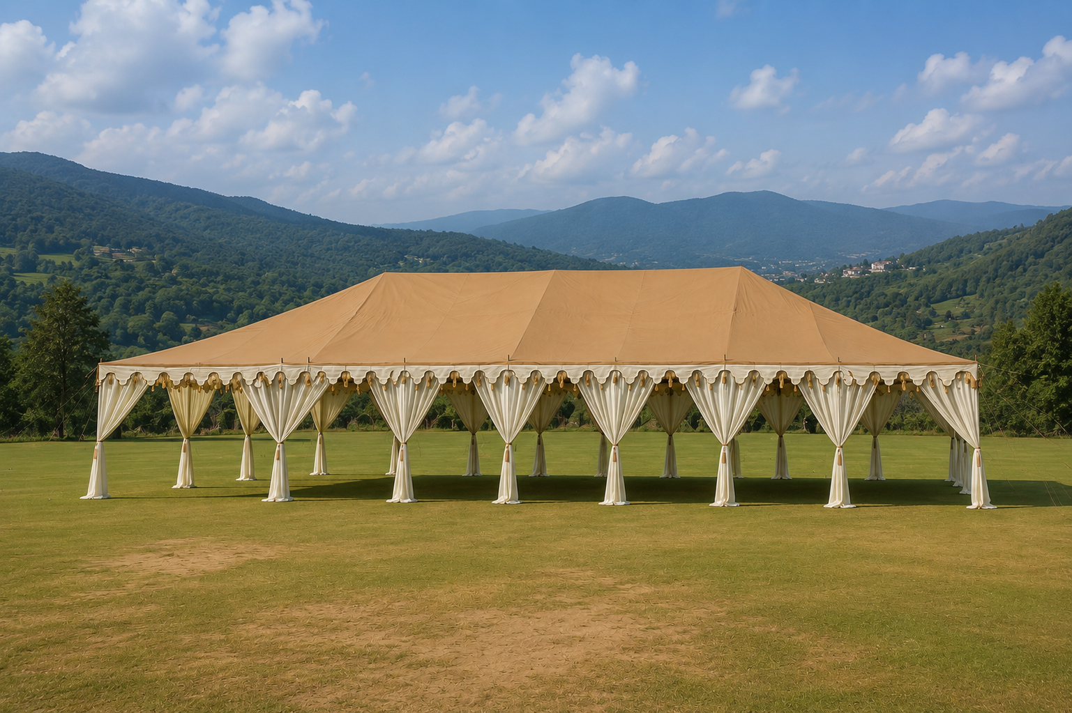 Custom Maharaja tent for resort and glamping