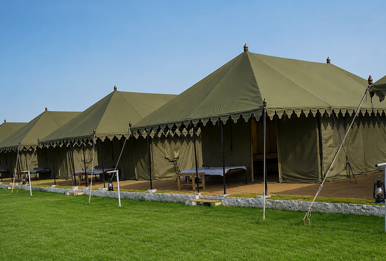 Swiss cottage tent